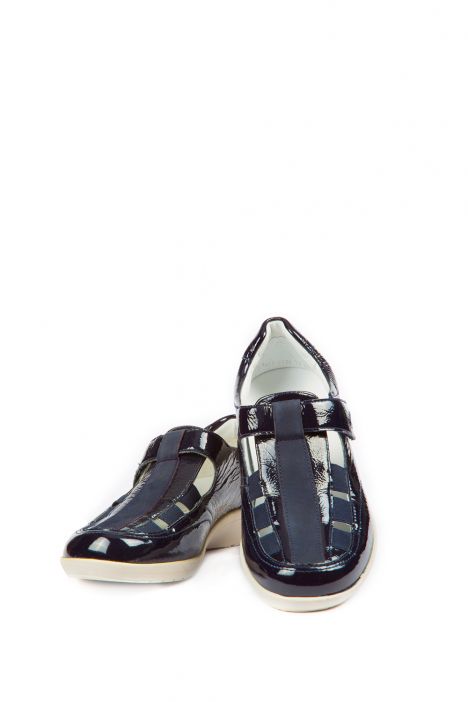 37535 Ara Shoes Kadın Dolgu Topuk Rugan Ayakkabı 3,5-8,5 BLAU - 02B