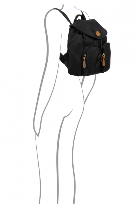 3754 Bric's X-Travel Sırt Çantası 27x27x13 cm Siyah / Black