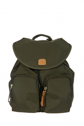 3754 Bric's X-Travel Sırt Çantası 27x27x13 cm Yeşil / Olive