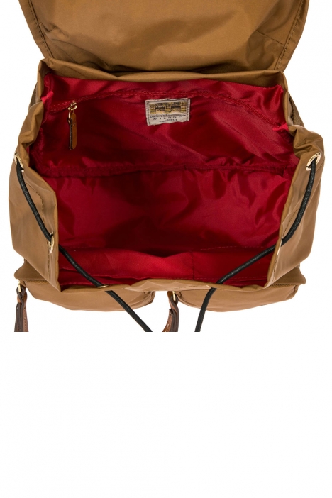 3754 Bric's X-Travel Sırt Çantası 27x27x13 cm Taba / Leather
