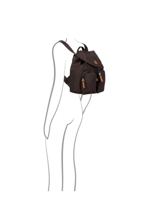 3754 Bric's X-Travel Sırt Çantası 27x27x13 cm MOCCA - KAHVE TONU