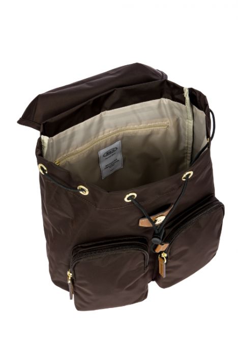 3754 Bric's X-Travel Sırt Çantası 27x27x13 cm Kahve/Brown - 086