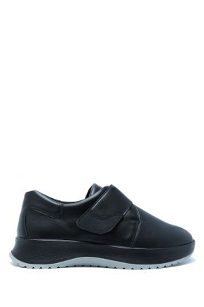3778 Berkemann Karli Kadın Velkrolu Anatomik Ayakkabı 3.5-7.5 Signal Black - Nappa/Stretch - 933SB