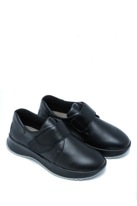 3778 Berkemann Karli Kadın Velkrolu Anatomik Ayakkabı 3.5-7.5 Signal Black - Nappa/Stretch - 933SB