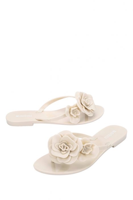 37818 Melissa Harmonic Petals Kadın Parmak Arası Terlik 37-40 BO914 - Bej/Beige