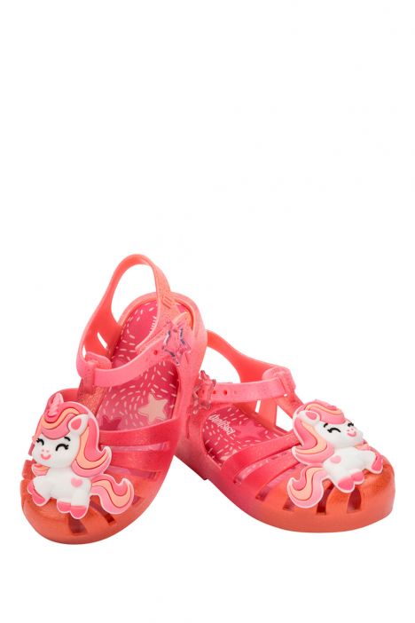 37828 Mini Melissa Possession Uni Kız Çocuk Sandalet 21-26 BO759 - Pembe/Pink-Orange