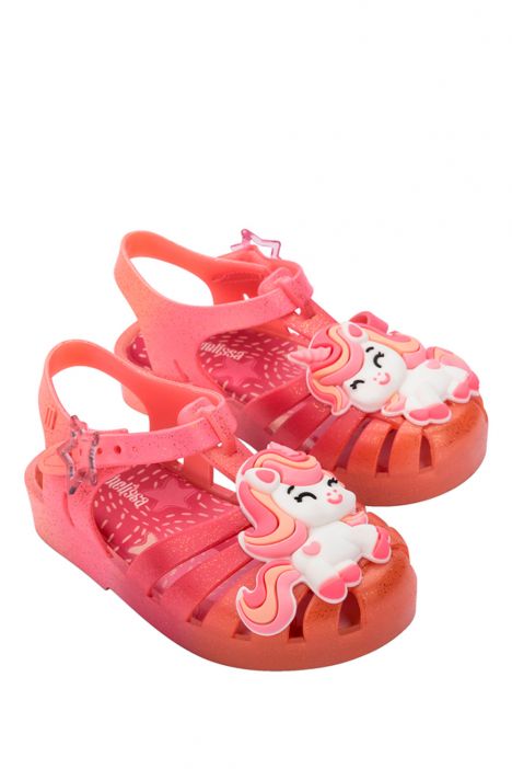 37828 Mini Melissa Possession Uni Kız Çocuk Sandalet 21-26 BO759 - Pembe/Pink-Orange