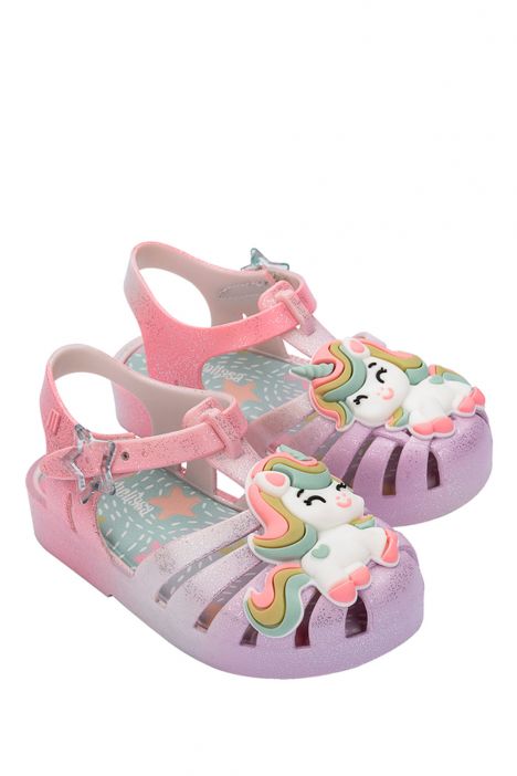 37828 Mini Melissa Possession Uni Kız Çocuk Sandalet 21-26 BO763 - Pembe/Pink