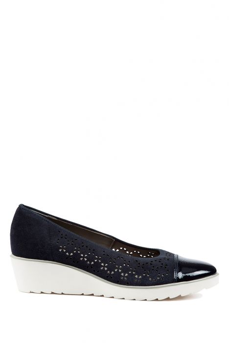 37842 Ara Shoes Kadın Dolgu Topuk Ayakkabı 3-8,5 BLAU - 02B