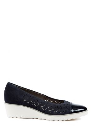 37842 Ara Shoes Kadın Dolgu Topuk Ayakkabı 3-8,5 BLAU - 02B