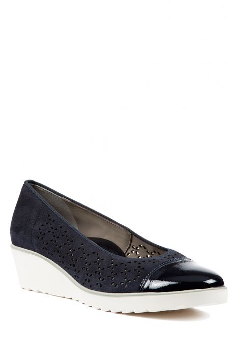 37842 Ara Shoes Kadın Dolgu Topuk Ayakkabı 3-8,5 BLAU - 02B