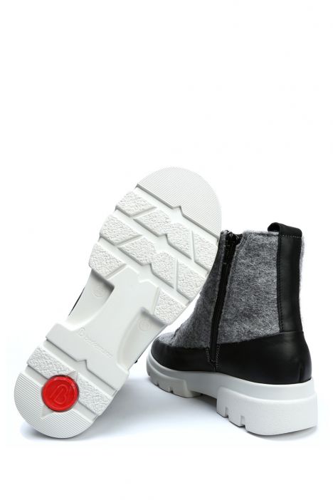 3801 Berkemann Willa Kadın Anatomik Bot 3.5-7.5 Light Gray/Black - Felt/Leather - 126