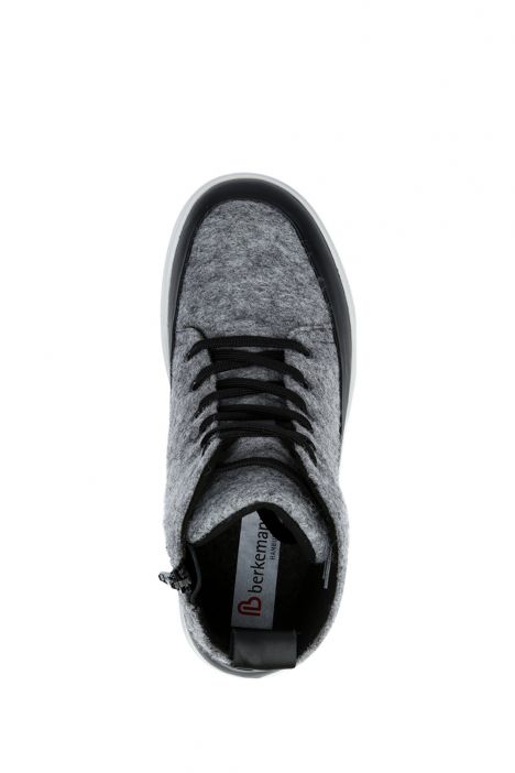 3801 Berkemann Willa Kadın Anatomik Bot 3.5-7.5 Light Gray/Black - Felt/Leather - 126