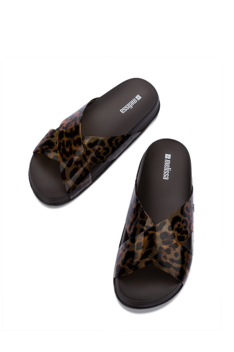 38074 Melissa Cozy Slide II Kadın Terlik 37-40 BU444 - Siyah/Black Tortoise