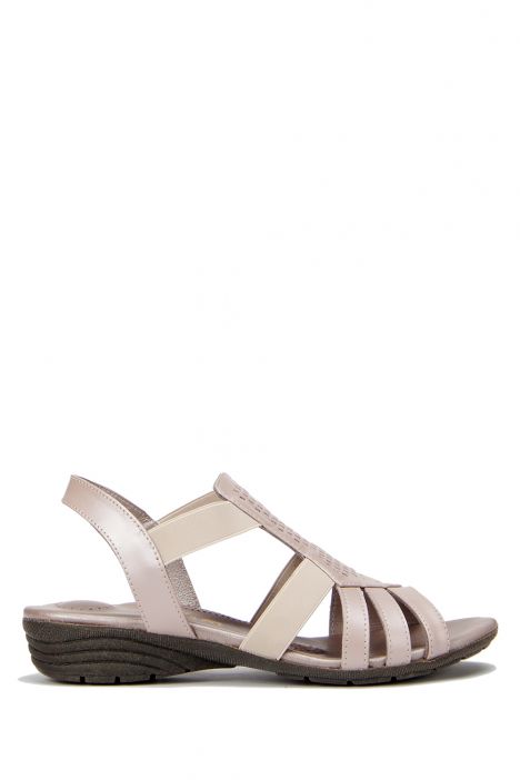 3933 Lilyum Kadın Sandalet 36-41 Bej Sedef / Beige