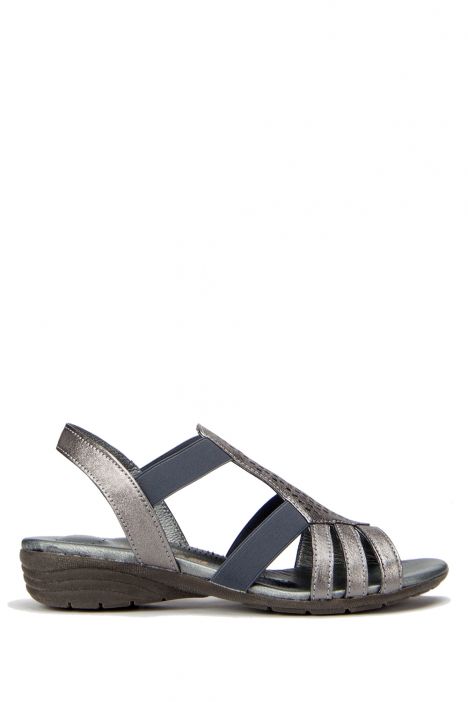 3933 Lilyum Kadın Sandalet 36-41 Gri / Silver