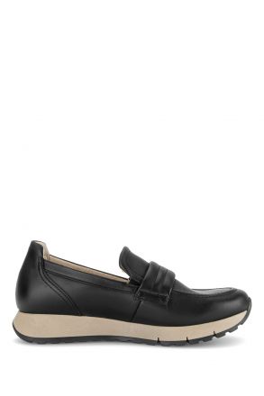 400601 Gabor Kadın Deri Anatomik Loafer 4.0-7.5 001 Siyah/Foulardcalf black