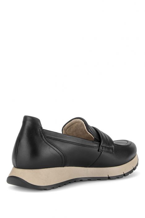 400601 Gabor Kadın Deri Anatomik Loafer 4.0-7.5 001 Siyah/Foulardcalf black