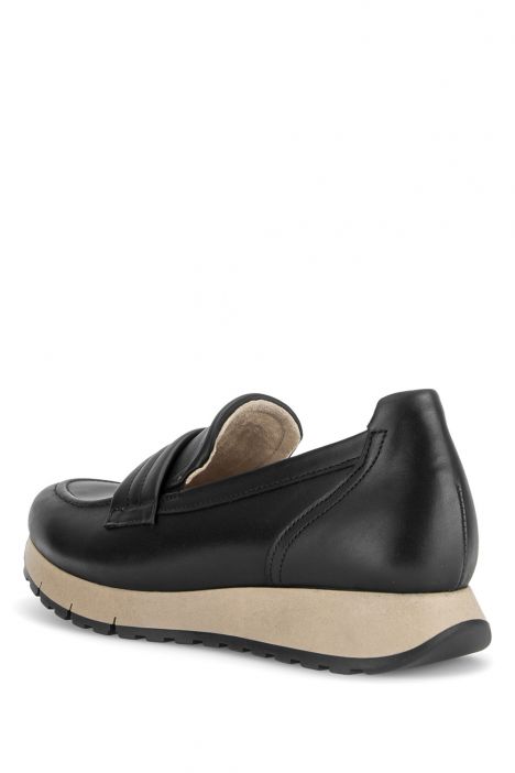 400601 Gabor Kadın Deri Anatomik Loafer 4.0-7.5 001 Siyah/Foulardcalf black