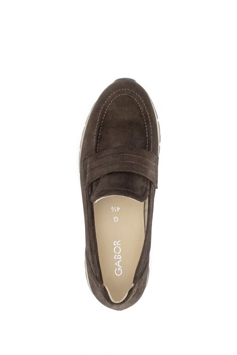 400601 Gabor Kadın Deri Anatomik Loafer 4.0-7.5 003 Kahve/Dreamvelour engl. Brown