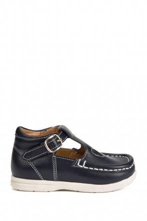 402 Kalite Çocuk Ayakkabı (Tokalı) 25-30 Lacivert / Navy