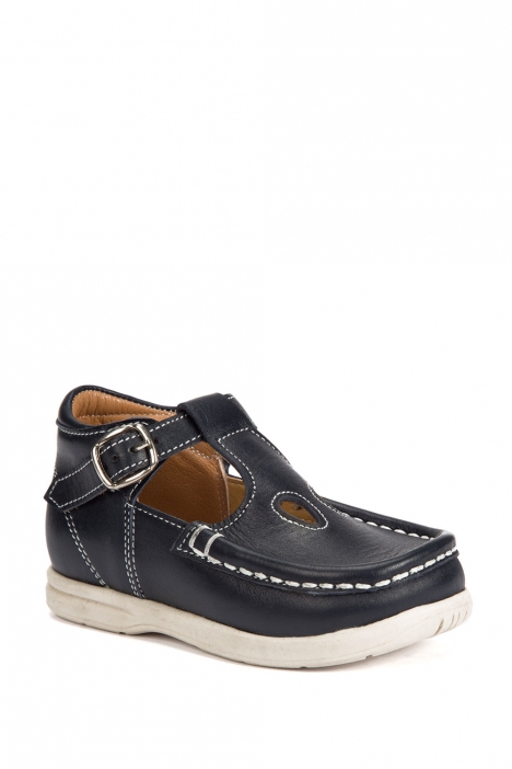 402 Kalite Çocuk Ayakkabı (Tokalı) 25-30 Lacivert / Navy