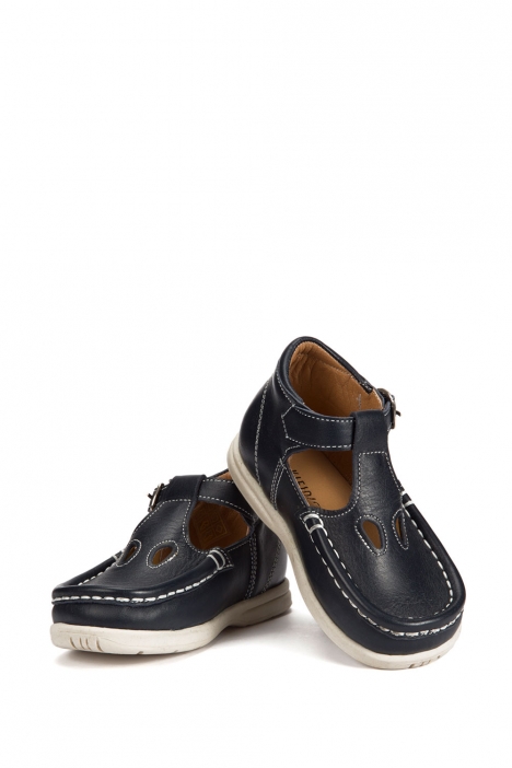 402 Kalite Çocuk Ayakkabı (Tokalı) 25-30 Lacivert / Navy