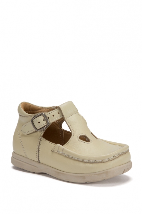 402 Kalite Çocuk Ayakkabı (Tokalı) 25-30 Bej / Beige