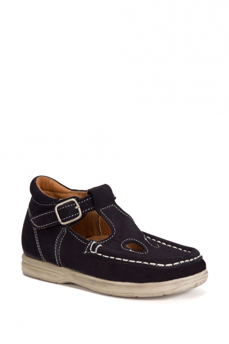 402 Kalite İlk Adım Çocuk Ayakkabısı (Tokalı) 19-24 Nubuk Lacivert / Nubuck Navy