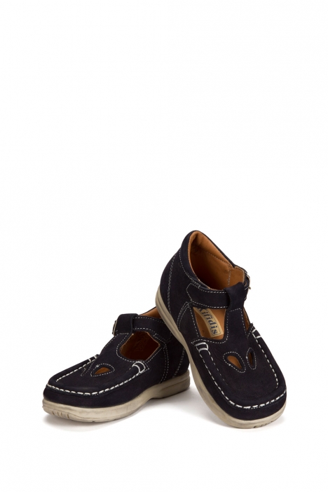 402 Kalite İlk Adım Çocuk Ayakkabısı (Tokalı) 19-24 Nubuk Lacivert / Nubuck Navy