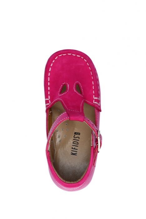 402 Kalite Çocuk Ayakkabı (Tokalı) 25-30 Fuşya / Fuxia
