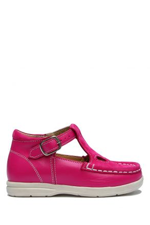 402 Kalite Çocuk Ayakkabı (Tokalı) 25-30 Fuşya / Fuxia