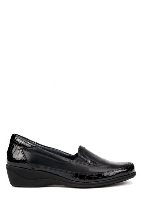 40618 Ara Shoes Kadın Deri Ayakkabı 3,5-8.5 SCHWARZ,LACK KROKO -08SL