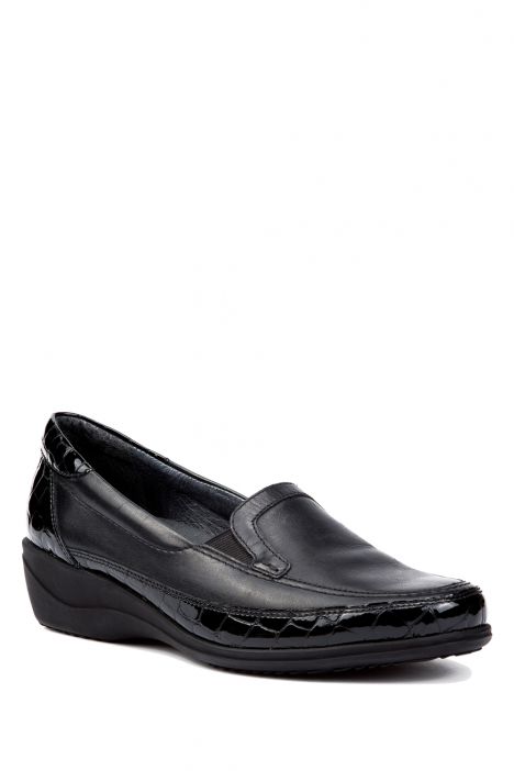 40618 Ara Shoes Kadın Deri Ayakkabı 3,5-8.5 SCHWARZ,LACK KROKO -08SL
