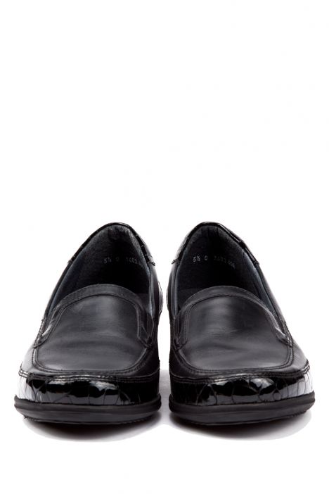 40618 Ara Shoes Kadın Deri Ayakkabı 3,5-8.5 SCHWARZ,LACK KROKO -08SL