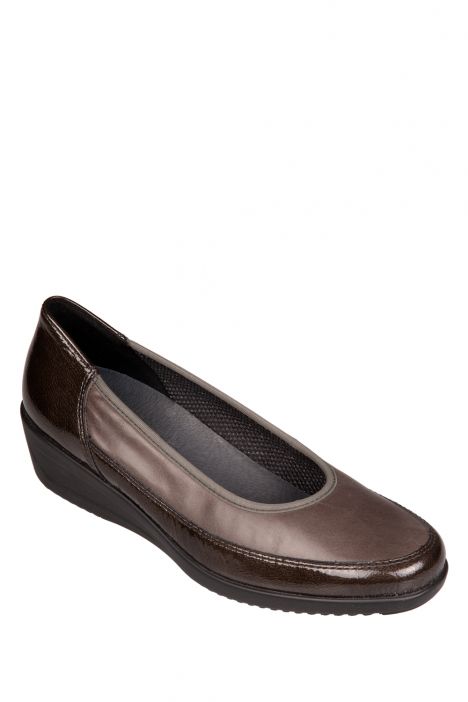 40641 Ara Shoes Kadın Dolgu Topuk Ayakkabı 3,5-8,5 LUCIOLACK,LUXCALF PIOMBO - 08LL
