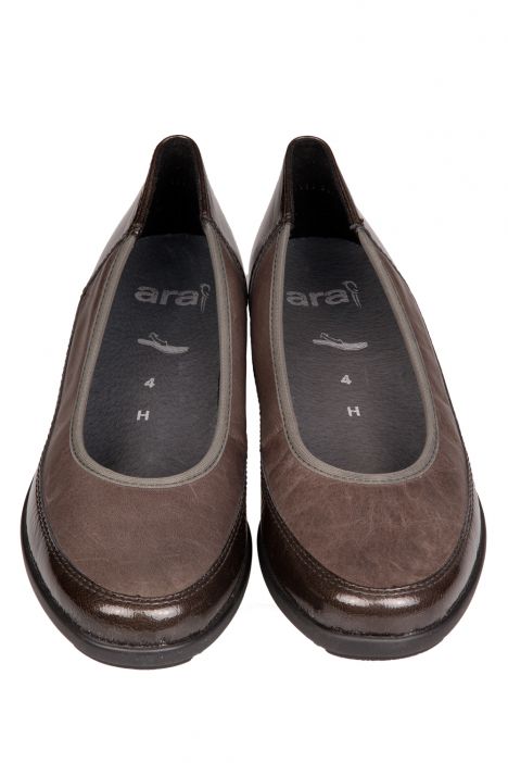 40641 Ara Shoes Kadın Dolgu Topuk Ayakkabı 3,5-8,5 LUCIOLACK,LUXCALF PIOMBO - 08LL
