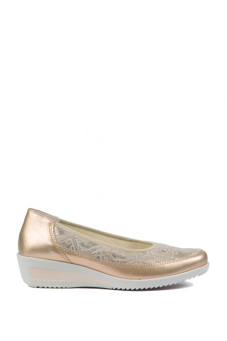 40641 Ara Shoes Kadın Dolgu Topuk Ayakkabı 3,5-8,5 PLATIN,CHIARA - 10P