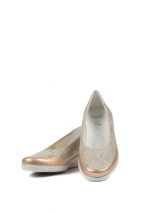 40641 Ara Shoes Kadın Dolgu Topuk Ayakkabı 3,5-8,5 PLATIN,CHIARA - 10P