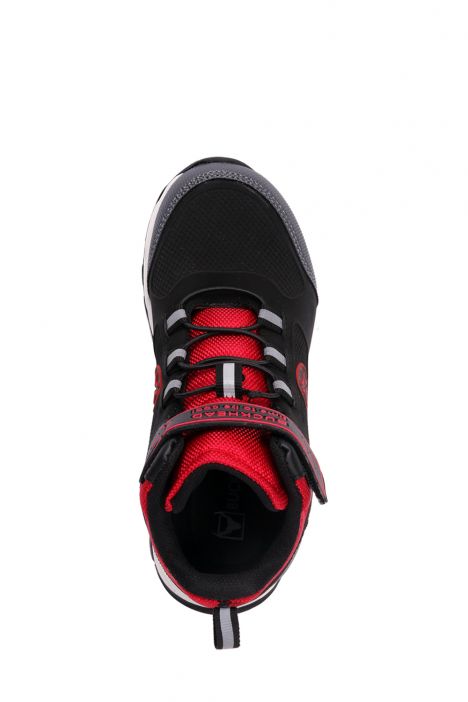 4078 Buckhead Peter Jr. Unisex Çocuk Kar Botu 31-35 Kırmızı-Siyah / Red-Black