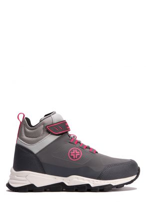 4078 Buckhead Peter Jr. Unisex Çocuk Kar Botu 31-35 Gri-Fuşya \ Grey-Fuchsia