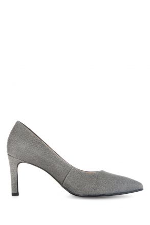 41380 Gabor Kadın Stiletto Ayakkabı 3.5-6.5 69 Gri/Glitter HT argento
