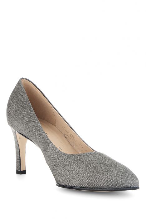 41380 Gabor Kadın Stiletto Ayakkabı 3.5-6.5 69 Gri/Glitter HT argento