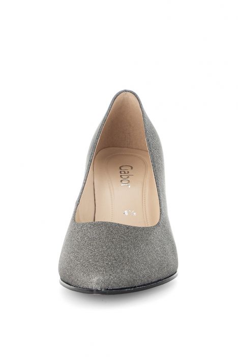 41380 Gabor Kadın Stiletto Ayakkabı 3.5-6.5 69 Gri/Glitter HT argento