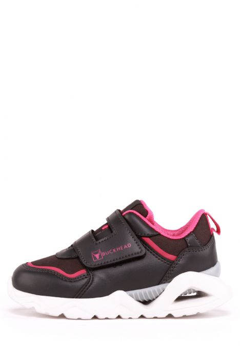 4166 Buckhead Vumar Unisex Çocuk Spor Ayakkabı 27-35 Gri-Fuşya \ Grey-Fuchsia