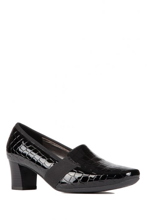 41781 Ara Shoes Kadın Topuklu Deri Ayakkabı 3-8 COCO-LACK, BLACK - 01CB