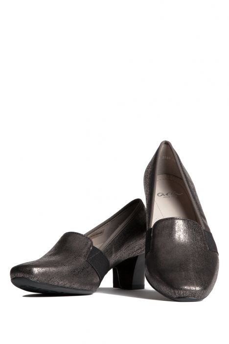 41781 Ara Shoes Kadın Topuklu Deri Ayakkabı 3-8 AMB-MET, PIOMBO - 13AP