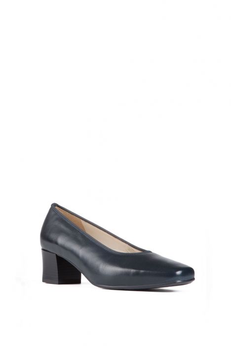 41796 Ara Shoes Kadın Topuklu Deri Hostes Ayakkabısı 2,5-8 BLAU - 82B
