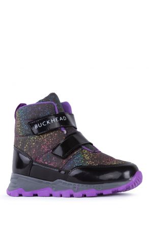 4183 Buckhead Snowshell Unisex Çocuk Kar Botu 27-35 Siyah-Mor/Black-Purple