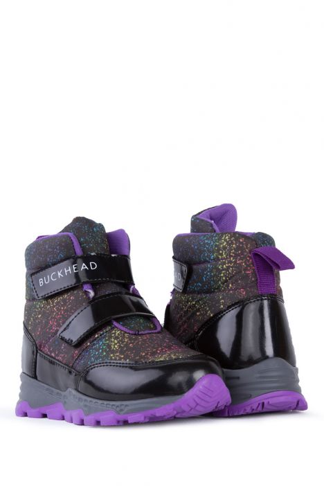 4183 Buckhead Snowshell Unisex Çocuk Kar Botu 27-35 Siyah-Mor/Black-Purple